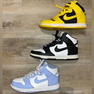 Lot of 3 Nike Dunk High